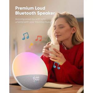 Fabrika doğrudan tedarikçisi Sunrise çalar saat beyaz gürültü uyku makinesi uyku eğitmen uyandırma işığı beyaz gürültü ses makinesi - Product Image 2