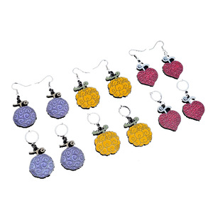 Hot 6 disegni <span class=keywords><strong>Anime</strong></span> giappone Luffy demone frutta orecchino personalizzato moda gioielli in lega di metallo pendente orecchino donna - Product Image 1