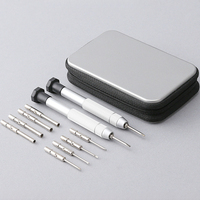 Offre Spéciale – Kit d'outils de tournevis multifonction en acier de qualité industrielle et DIY, finition naturelle, pointe magnétique, 12 pièces, personnalisable OEM