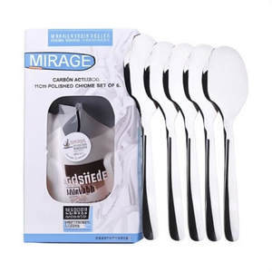 Juego de cucharitas de café 6 piezas Inox (11cm) MIRAGE Cromo brillante F17PN0622 - Product Image 2