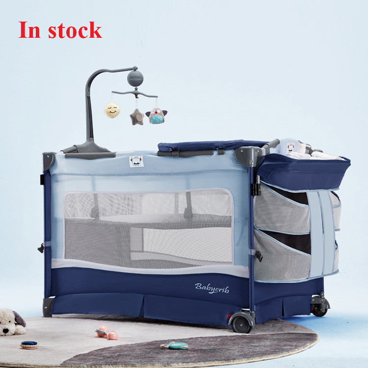 Портативная складная детская кроватка cunas para bebes, детский игровой авторучка с колесами для путешествий