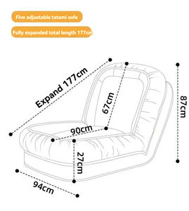 Wohnzimmer- und Schlafzimmermöbel: Klappbares Schlaf- und Liegesofa für Menschen und Hunde - Product Image 6
