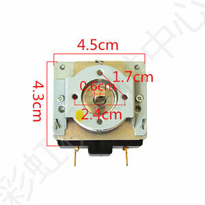 Interruptor de temporizador mecánico de metal de 4,5x4,3 cm para horno o olla a presión eléctrica, cuenta regresiva de 15 minutos - Product Image 1