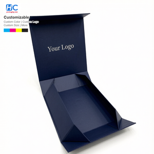 Luxury Magnetic Folding <b>Box</b> for Apparel and Scarf Packaging Custom Logo Rigid Paperboard Gift <b>Box</b> with Silk Lining Pro New Set - Product Image 2
