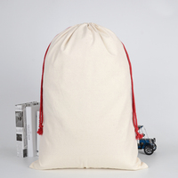 Sac de Noël personnalisé en toile avec cordon de serrage, motif renne, pour livraison spéciale de Noël, grand sac cadeau réutilisable pour les fêtes de fin d'année