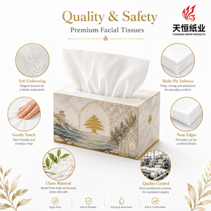 Mosaïque méditerranéenne <span class=keywords><strong>levantin</strong></span>, motif géométrique, floral en relief, 4 plis, doux, épais, luxueux, mouchoirs en papier blancs pour <span class=keywords><strong>le</strong></span> visage - Product Image 3