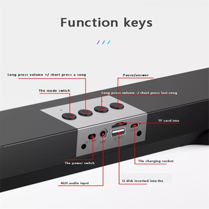 Tốt Nhất 3D Xung Quanh Rạp Hát Tại Nhà Soundbar Âm Thanh Blaster Loa <span class=keywords><strong>Bluetooth</strong></span> Âm Thanh Máy Tính Không Dây Âm Thanh Thanh E91 Loa - Product Image 2