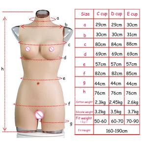Crossdressing Silicone faux vagin corps costume seins seins formes body homme-femme pour transexuelle glisser reine fête Ladyboy - Product Image 5