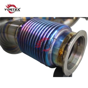 Escape Trasero VORTEX Grado 5 Ti para McLaren 720S 4.0T V8 2017-2024, Tubo en X, Tubo Recto, Punta Azul Quemada - Product Image 6