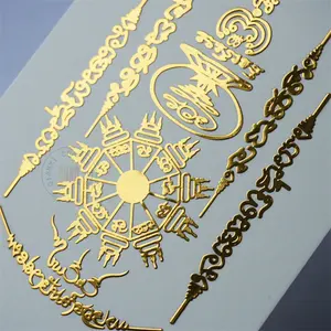 Insignia galvanizada, calcomanía 3D de plata metálica, logotipo de marca de oro cromado, etiquetas de níquel electroformadas, pegatina de transferencia de metal fino