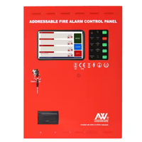 Panneau de contrôle d'alarme incendie intelligent adressable de haute qualité, 1 boucle, 250 points par boucle, sécurité incendie, série FP100, métal