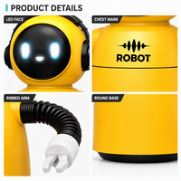 Robot interactif avec commande vocale et par applaudissement, marche et tourne avec son, bras articulés, yeux LED, pour enfants de 3 ans et plus, cadeaux