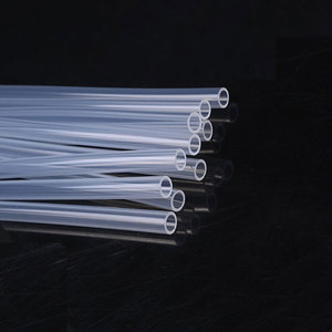 Food Grade Silicone Straw 5x7mm Transparent Dishwasher Safe For Water Cups Coffee Machines Travel Use - Product Image 1
