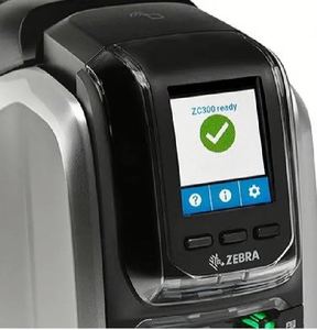 Phổ biến nhất 300dpi Dot Matrix PVC Máy in thẻ Zebra zc300 duy nhất-và hai mặt ID Máy in thẻ - Product Image 3