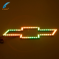 Lumière d'Emblème LED Séquentielle RGBW pour Nœud Papillon Chevy, Éclairage de Calandre Avant Étanche pour Chevrolet