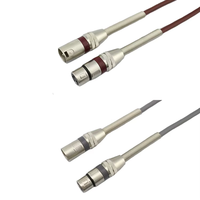 Câble audio XLR sur mesure en gros d'usine OEM, longueur personnalisée, avec gaine en PVC et connecteurs mâles/femelles à ressort 3 broches pour microphones KTV