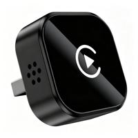 Mini adaptateur sans fil 2-en-1 CarPlay Android Auto USB à faible latence, dongle à écran partagé, commande vocale pour la navigation automobile