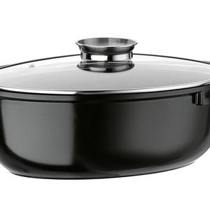 Gourmet CerXXL 10L Roasting <b>Pan</b> 42x27Cm With Glass Lid For Oven Use - Product Image 1