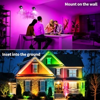 Smart LED Aluminium Rasen leuchte 10W APP Control RGBW Farbwechsel IP65 Wasserdicht High CRI 90 Outdoor Garten Landschaft Baum