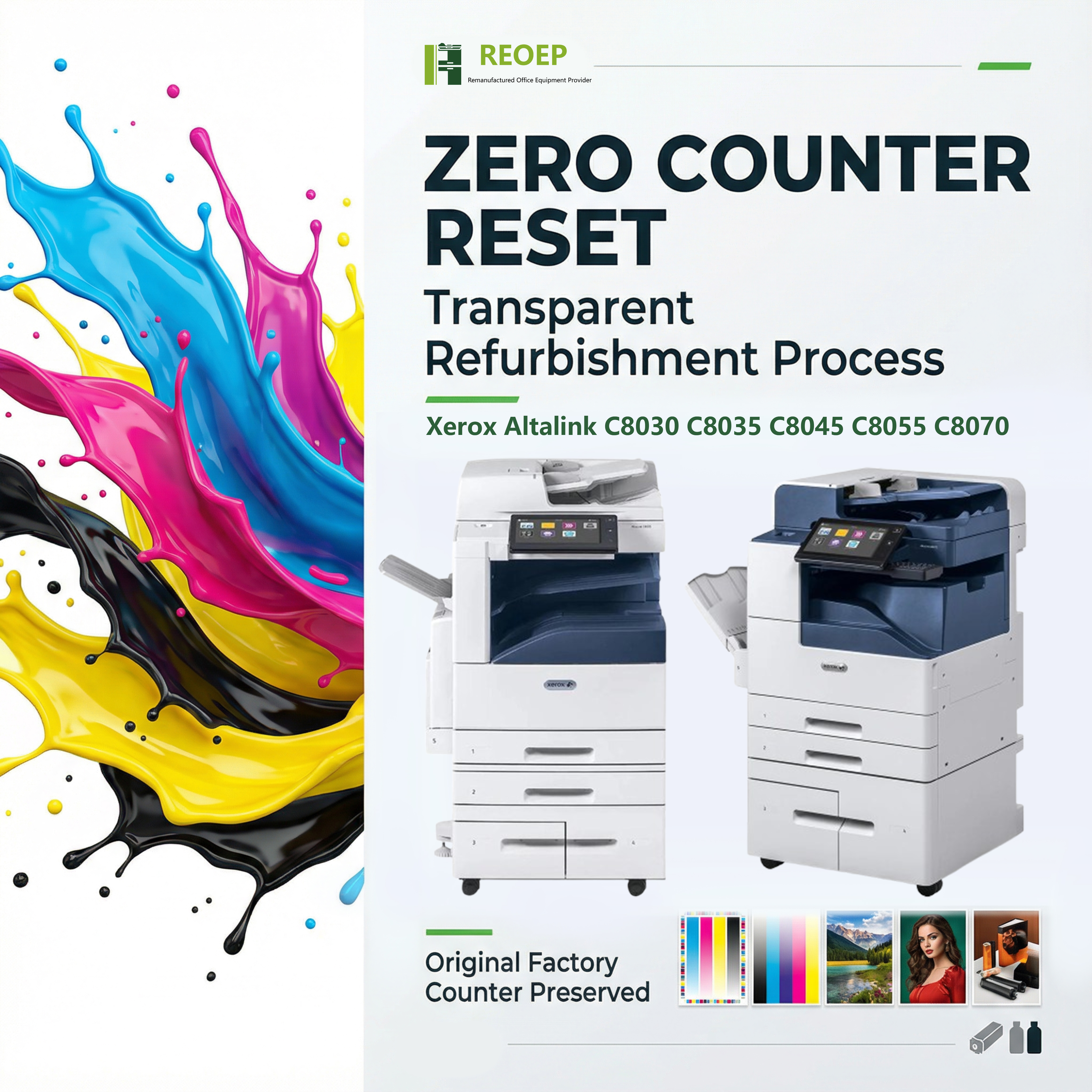 REOEP Used A3 Copier Machine Use Copier Machine 2nd Hand Used Copier For Xerox AltaLink C8035 8045 8055 8070