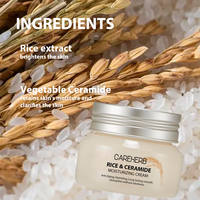 Crème hydratante de visage de céramide de riz de soins de la peau de la Malaisie coréenne pour la peau rougeoyante