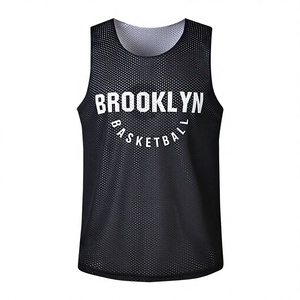 Vêtements de basketball de rue transfrontaliers en maille double couche, réversibles, pour hommes, pour maillots d'équipe et uniformes - Product Image 1