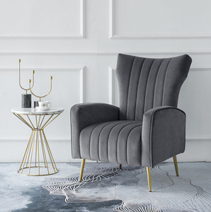 <span class=keywords><strong>Fauteuil</strong></span> de loisirs kingback, mobilier de luxe, confortable, personnalisé en velours bleu, <span class=keywords><strong>fauteuil</strong></span> de loisirs royal antique pour salon - Product Image 6