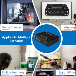 Pequeño ordenador de oficina Mini PC J6412/N100 DDR4 M.2 6 * USB 2 * RJ45 interior WIFI y Bluetooth aleación de aluminio estudio Mini PC - Product Image 3
