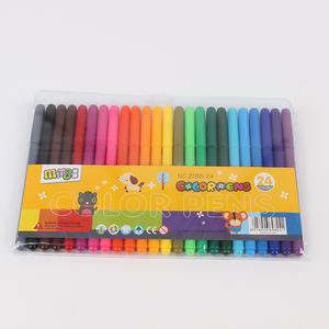 Marcadores de Colores Brillantes con Punta de Fieltro, Marcadores de Graffiti para Niños, 10, 12, 24 Colores, Marcador de Acuarela Lavable Personalizado - Product Image 1