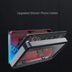 Вращающийся на 2021 градусов Водонепроницаемый чехол-держатель для телефона для душа вращающаяся подставка для ванной комнаты с присосками водонепроницаемый держатель для мобильного телефона