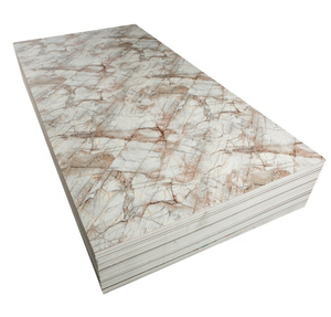 Panel de Pared de PVC Moderno con Diseño de Mármol UV <span class=keywords><strong>JW</strong></span>, Tablero Decorativo de Alto Brillo para Fondo de TV, Interior del Hogar, 1220x2440mm*3mm - Product Image 1
