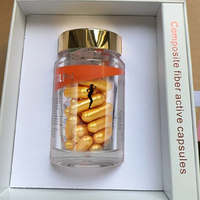 Capsules de Complexe Herbal Doré Électroplaqué de Luxe – Extrait Végétal Naturel pour l'Éclat Quotidien de la Peau et les Soins Corporels – Bien-être Féminin