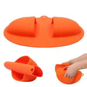 Gants de barbecue en silicone flexibles et antidérapants pour l'extérieur, gants anti-brûlure résistants à la chaleur, de qualité alimentaire, faciles à utiliser, gants de four - Product Image 5