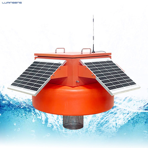 Station de surveillance flottante de la <span class=keywords><strong>pollution</strong></span> des eaux avec alimentation solaire stable 60W et sonde numérique intégrée pour la mesure du DO, du pH et de l'EC - Product Image 1