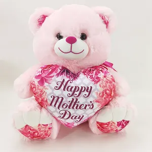 Wholesale Buy Mother's Day Teddy Bears I Love You Teddy Bear Plush Toy With Customized Heart