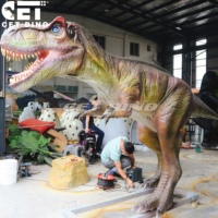 Costumes de dinosaures, grands modèles de dinosaures animatroniques réalistes, une attraction saisissante.