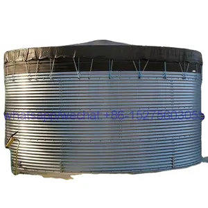 Hot sale 50 m3 -1000 m3 galvanized steel water tank with PVC TPU Liner steel sheet water tank supplie