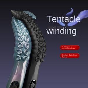 Vibrateur Ym Octopus Whip, tentacule d'octopus, ventouse, stimulation du clitoris, vibration, plug anal, perle de traction, masturbateur - Product Image 2