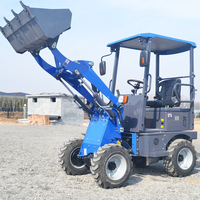 1Ton 0.8T 0.6T Batterie betriebener elektrischer Mini-Frontlader Diesel/elektrischer Radlader mit elektrischem Joystick für den landwirtschaft lichen Gebrauch