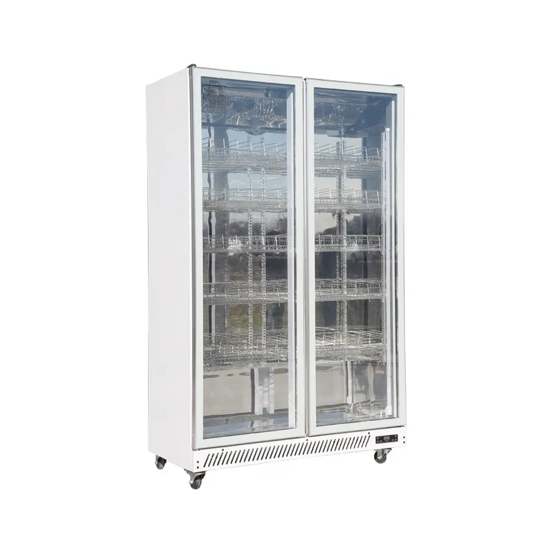 무료 사용자 정의 로고 냉각기 상업용 유리 도어 미니 디스플레이 냉장고/에너지 음료 냉장고 Led 로고