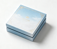 Boîte cadeau rigide à clapet personnalisée avec estampage à chaud de luxe, logo personnalisé, insert en velours pour emballage de bijoux, cosmétiques et parfums