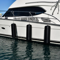 Bouée gonflable nervurée robuste en PVC de 0,9 mm, 150x35x35 cm, taille et couleur personnalisables, pour bateau, yacht, voilier, quai, surf et flottation aquatique