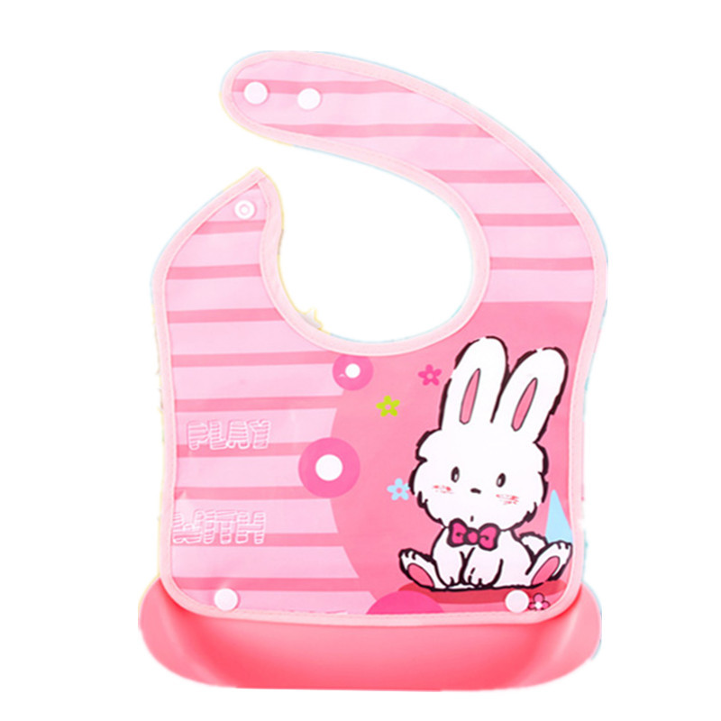 Factory direct sale printed pattern snap waterproof eating meals lunch eva baby bib