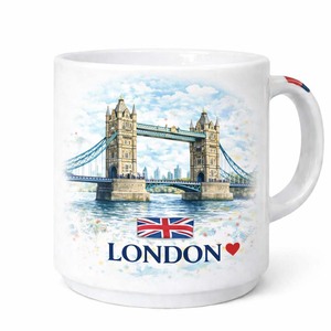 Mug à café en porcelaine London Tower Bridge 300 ml, souvenir de voyage, compatible lave-vaisselle et micro-ondes, pour boissons chaudes, avec poignée, coffret cadeau - Product Image 4