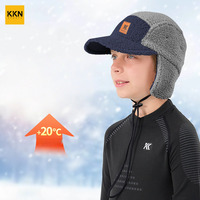 Gorro de Protección Auditiva Personalizable para Niños KKN, Cálido, de Terciopelo, para Deportes al Aire Libre, Ciclismo, Escuela, Patinaje, Juegos, Nieve, Viento y Frío