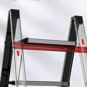 Silla Escalera Plegable <span class=keywords><strong>de</strong></span> Aluminio Color Champán, Capacidad <span class=keywords><strong>de</strong></span> Carga 150 kg, Grosor <span class=keywords><strong>de</strong></span> 1.2 mm, Certificación EN131, 2 Escalones, Ligera - Product Image 4