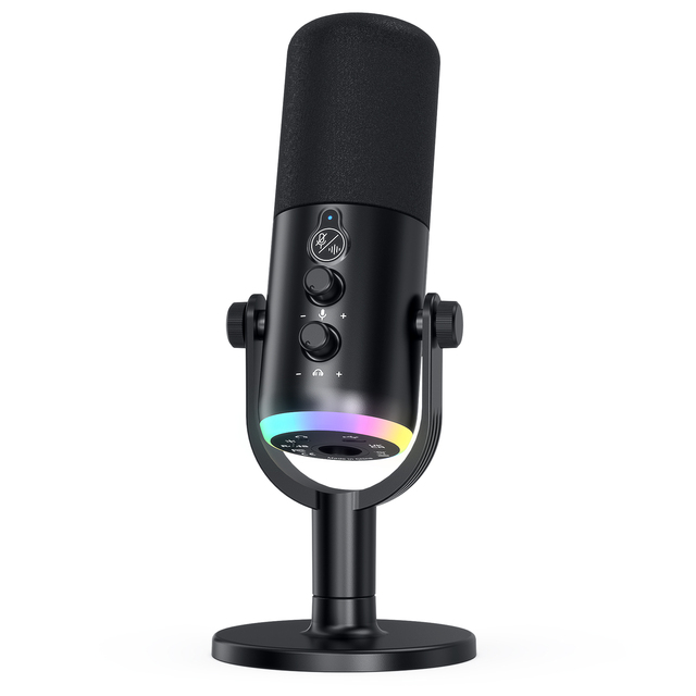 Plug & Play Sound Recording RGB Gaming Dynamic Microphones for PC Laptop Computer