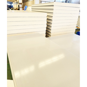 Giá Thấp 75Mm Polyurethane Bọt Kim Loại Tường Bảng Điều Chỉnh Cách Điện PU Tấm Bánh Sandwich Bên Ngoài Bức Tường Siding Tấm Cho Lạnh Phòng Lưu Trữ - Product Image 2