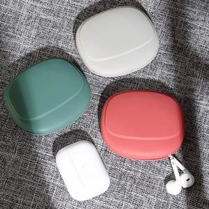 Portable <b>Waterproof</b> Durable Silicone Earbud Case Mini <b>Cable</b> Organizer Wired Earphones Charger <b>Cables</b> Tangle-Free Storage Bag - Product Image 4
