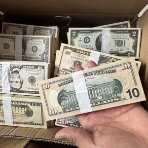 200 billetes <span class=keywords><strong>de</strong></span> juguete personalizados y duraderos <span class=keywords><strong>de</strong></span> 20/50/<span class=keywords><strong>100</strong></span> <span class=keywords><strong>dólares</strong></span> para decoración <span class=keywords><strong>de</strong></span> fiestas y bodas, 78x33mm, tamaño 50% - Product Image 5